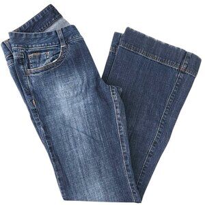 Tommy Hilfiger Freedom Jeans Women’s 6 Mid Rise Flare Embroidered Pockets